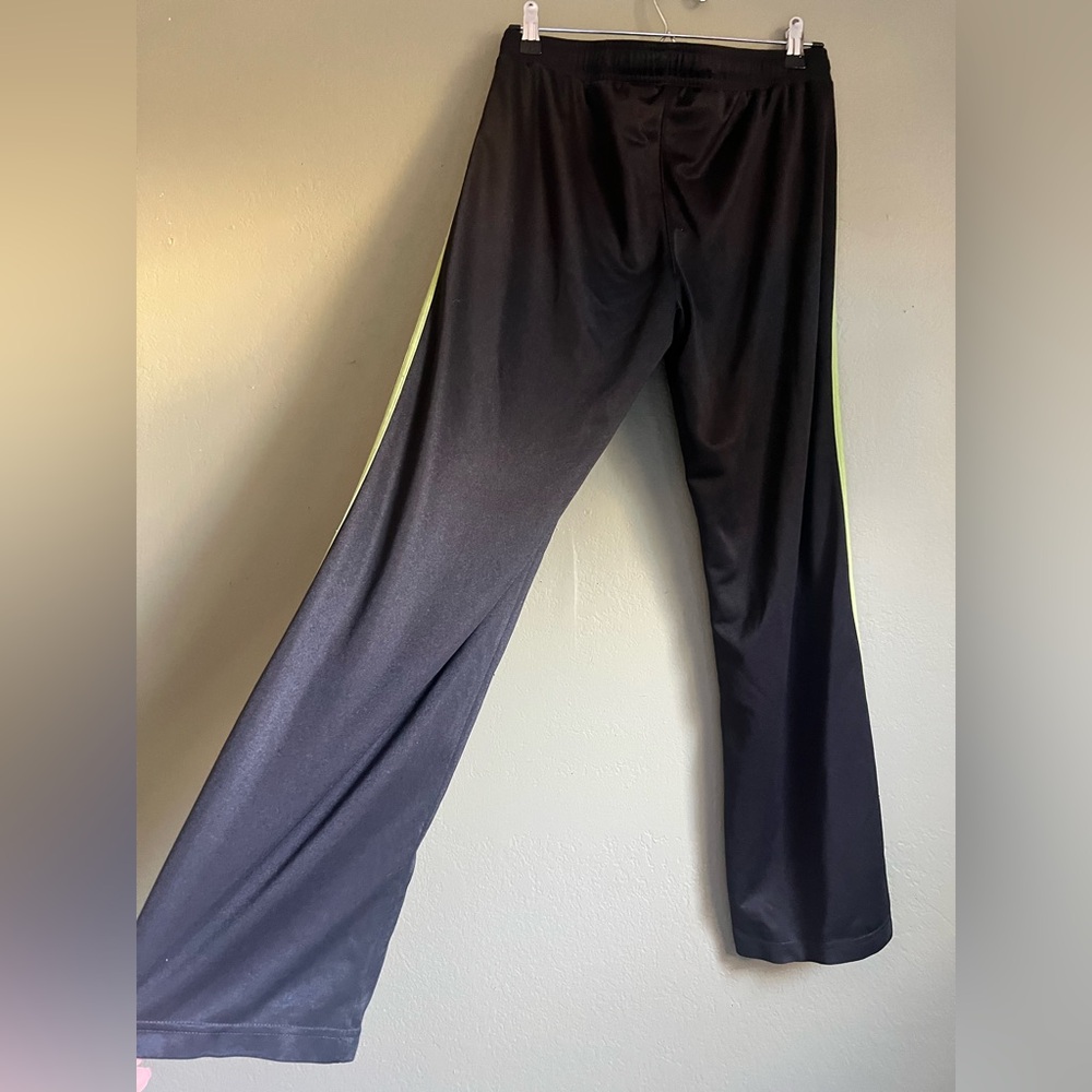 Black and green adidas track pants - Picture 4 of 4